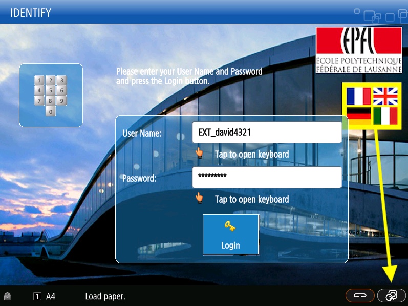 login visiteur